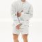 Wholesale custom men's new muscle fitness round neck 100% cotton sports loose sweater leisure training plus size pullover jogger