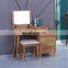 dresser density board particle board veneer melamine dressing table with mirror drawer cabinet chair