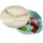 Wheat Straw Double Dish for Pistachios, Peanuts, Nuts, Fruits, Candies, Snacks Plastic Serving Dishes and Bowls
