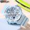 SANDA Fashion Ladies Sports Watch Military Waterproof Watch Analog Digital Watch Ladies Clock Casual Relogio Feminino 3037