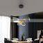 Nordic Modern Iron Art Chandelier Gold Acrylic Hanging Lamp for Living Room Office and Home Pendant Light