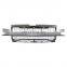 Upper Grille For 2019 2020 Chevrolet Silverado 1500 Gray Front Bumper w/3 Lights