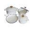 Cast iron enamel food casserole non stick cookware set