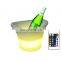 High Quality KTV LED Luminous Ice Bucket Induction Recharge Waterproof Lighting Ice Buckets for Bar