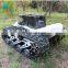 high-tech rubber track undercarriage type robot tank chassis from China factory