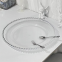 Cheap Wholesale Silver Beaded Plastic Charger Plate For Wedding Table Decoration