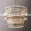 Modern 42-Light Metal Glass Pendant Lamp Luxury Chandelier for Home Dining Room and Bathroom Decor