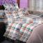 Microfiber Reversible Duvet Quilt Cover Fitted Sheet & Pillowcases Beding Set