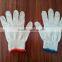 BLUE EDGE BLEACHED WHITE COTTON GLOVE