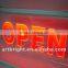 OPEN or CLOSE LED crystal display