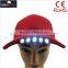 100% cotton Super brightness LED bike light cap