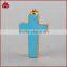 Gem Stone Cross Healing Chakra Pendant Charms Jewelry Natural Howlite turquoise Stone Pendant