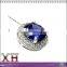 Silver Ring Earrings Necklace Purple Bridal Stone Jewelry Sets Purple Jewelry Set