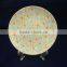 ceramics porcelain round dessert plate with full decal