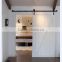Sliding wooden barn doors for kitchen with hardware