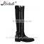Hot wholesale high quality block heel patent leather women overknee boots