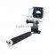 GP134 Handheld Monopod Extendable Holder Telescoping Pole 20-105cm +Tripod Adapter for Go Pro Hero3/3+/2/1