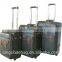 high quality PU aluminum tool trolley case unique luggage set
