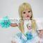 Soft safety material cheap girls toys 22 inches silicone doll made in China