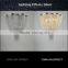 Silver Aluminum Chandelier Modern Crystal for Restaurants MD2608