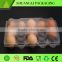 clear folding disposable PVC PET plastic egg storage tray