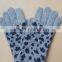 Fashion cashmare knitted double layer winter gloves