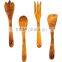 handMade Kitchen Artesian Collection 4 Piece Olive Wood Salad Serving Tongs and Cooking Utensil Set