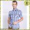 Fashion Non-Iron Short Sleeves Check Shirts For Men