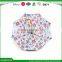 2016 double layers carved wood handle straight umbrella printed inside