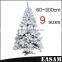 Wholesale christmas decorative,Flocked Snowing PVC Artificial Christmas trees with 9 sizes