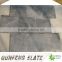 natural black color and cut-to-size stone form slate tile
