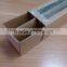 Recyclable Macaroon brown krafts paper with window box supplier