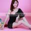 Black Dress Women Plus Long Sleeve Off Shoulder Slashed Net Sexy Mini Clubwear