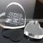 heart shaped laser crystal gift for girlfriend