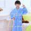 children cotton waffle quick-drying bathrobe cheap comfortable kimono collar kids bathrobes