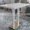 Modern Nightclub High Glossy White Top High Bar Table