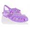 good quality jelly wedge sandals fashion women jelly sandal with buckle