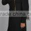 New age design with brass zippers and buttons in knit fabric choice of bamboo, cotton, polyester