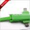 New Products universal rotating usb charging cable, 360 Rotating 2 in 1 usb charging cable for Iphone