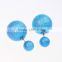 200pairs New arrival candy color earrings fashion double pearl earings jewelry pendientes trendy stud earrings E070314