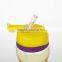 plastic sports bottle with straw/travel bottle/plastic drinking water bottle
