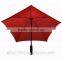 21*5K Five-pointed Star Shape Discount Red Umbrella With Fiberglass Frame