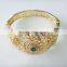 Wholesale 18 carat gold dubai jewelry sets with crystal Luxury Gold Plated African Style Fashion Jewelry Set