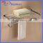 Brass material hotel style wall mounted toilet towel rack