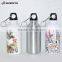 Hot Selling Promotional Sublimation Aluminum Bottle DIY Printing Travel Souvenir Water Bottle 400ml