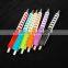 Plastic ball pen with creative window barrel with big clip