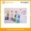 Cylinder design printed paper memo cube with pen holder