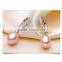 Fashion fancy pearl earring AAA 8-9mm drop stud freshwater pearl earring