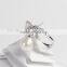 Fashion love adjustable cultured pearl wedding rings for women