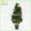 120cm green artificial plastic cypress tree wood trunk